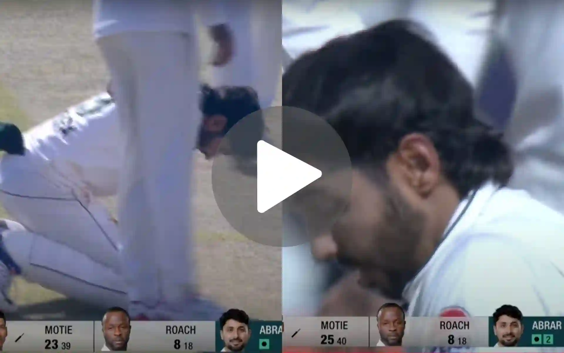 [Watch] Saim's Replacement Huraira Walks Off After Serious Blow To Forehead In 2nd Test